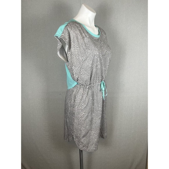 Title Nine Womens Nimblene Dress Size Medium Pebble Gray Blue Adjustable Waist - Picture 2 of 14